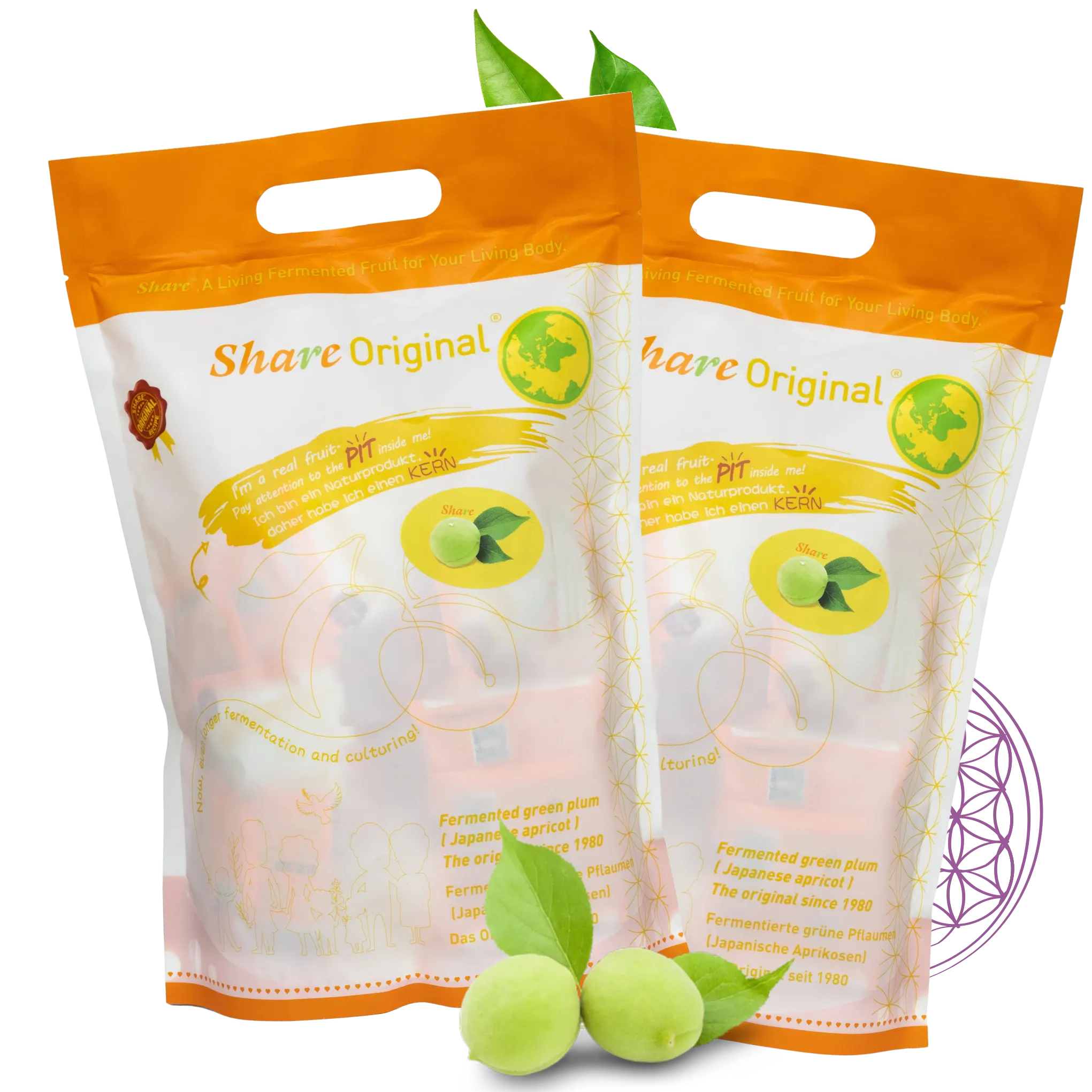 Share Original® Fermented Green Plum Japanese Apricot 2x500g, 30+month fermented