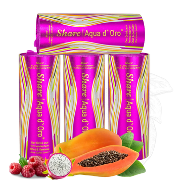 Share Aqua d'Oro 4 x 240ml fermented fruit and vegetable juices