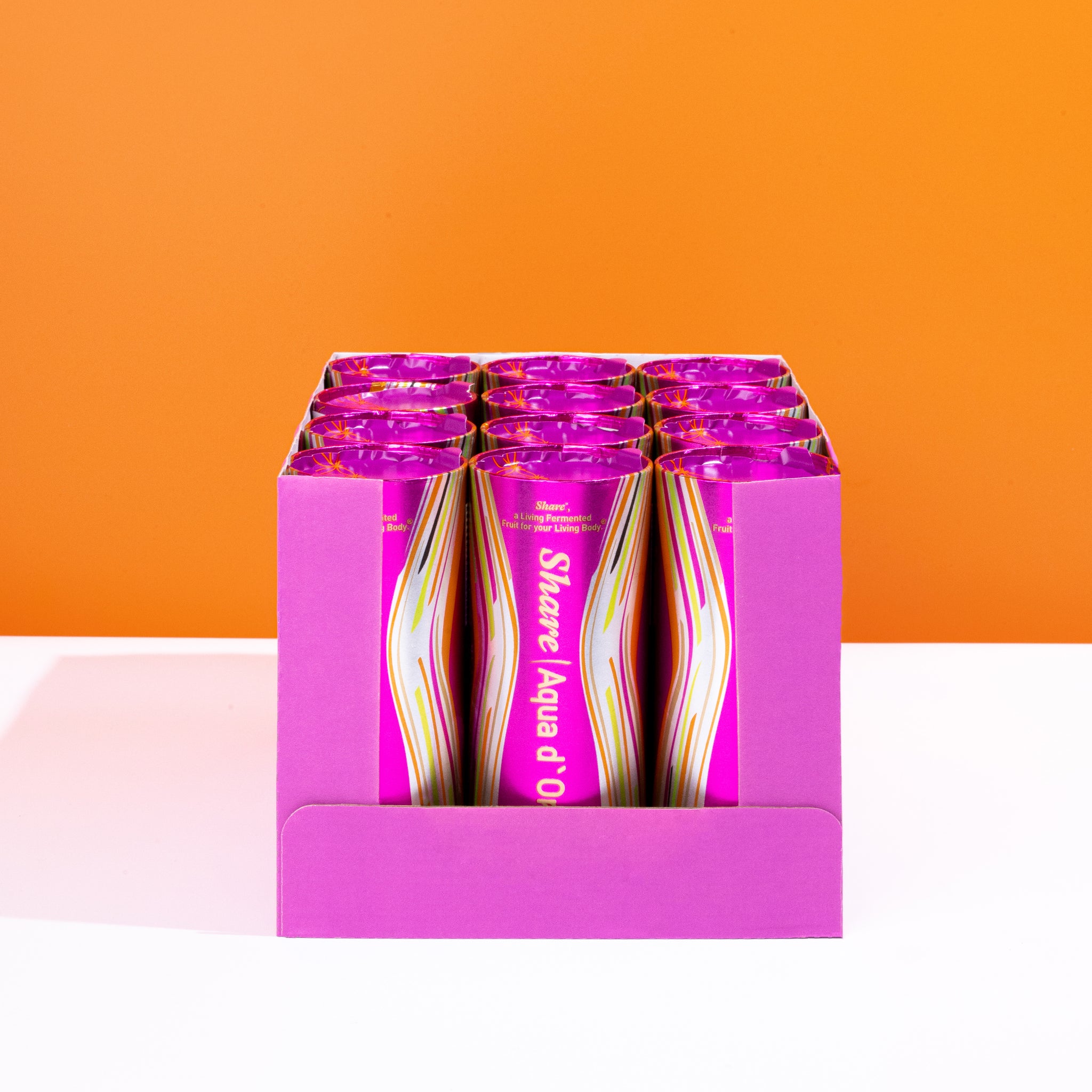 ShareAqua d'Oro® - 48 x 240 ml de zumo fermentado de frutas y verduras