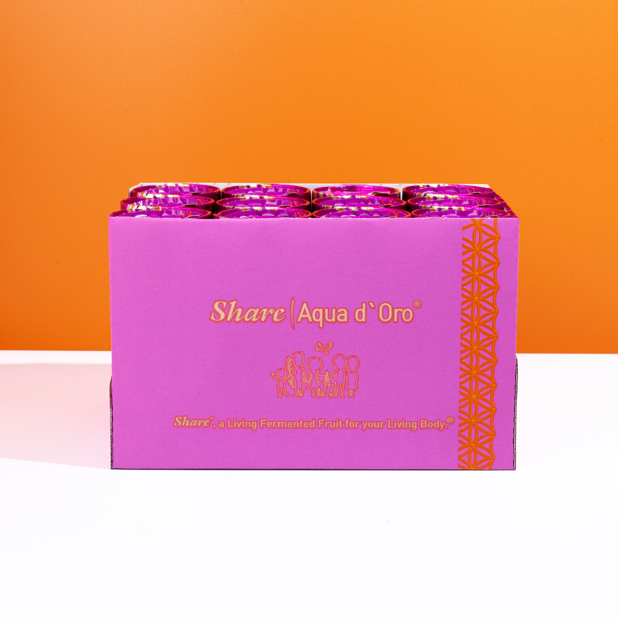 ShareAqua d'Oro® - 24 x 240 ml de zumo fermentado de frutas y verduras