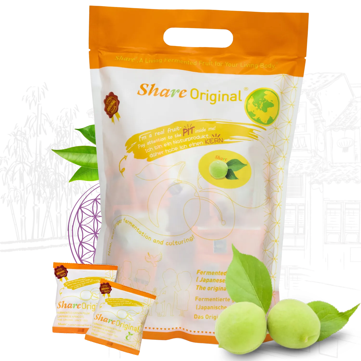 Share Original® Fermented Green Plum Japanese Apricot 500g, 30+month fermented
