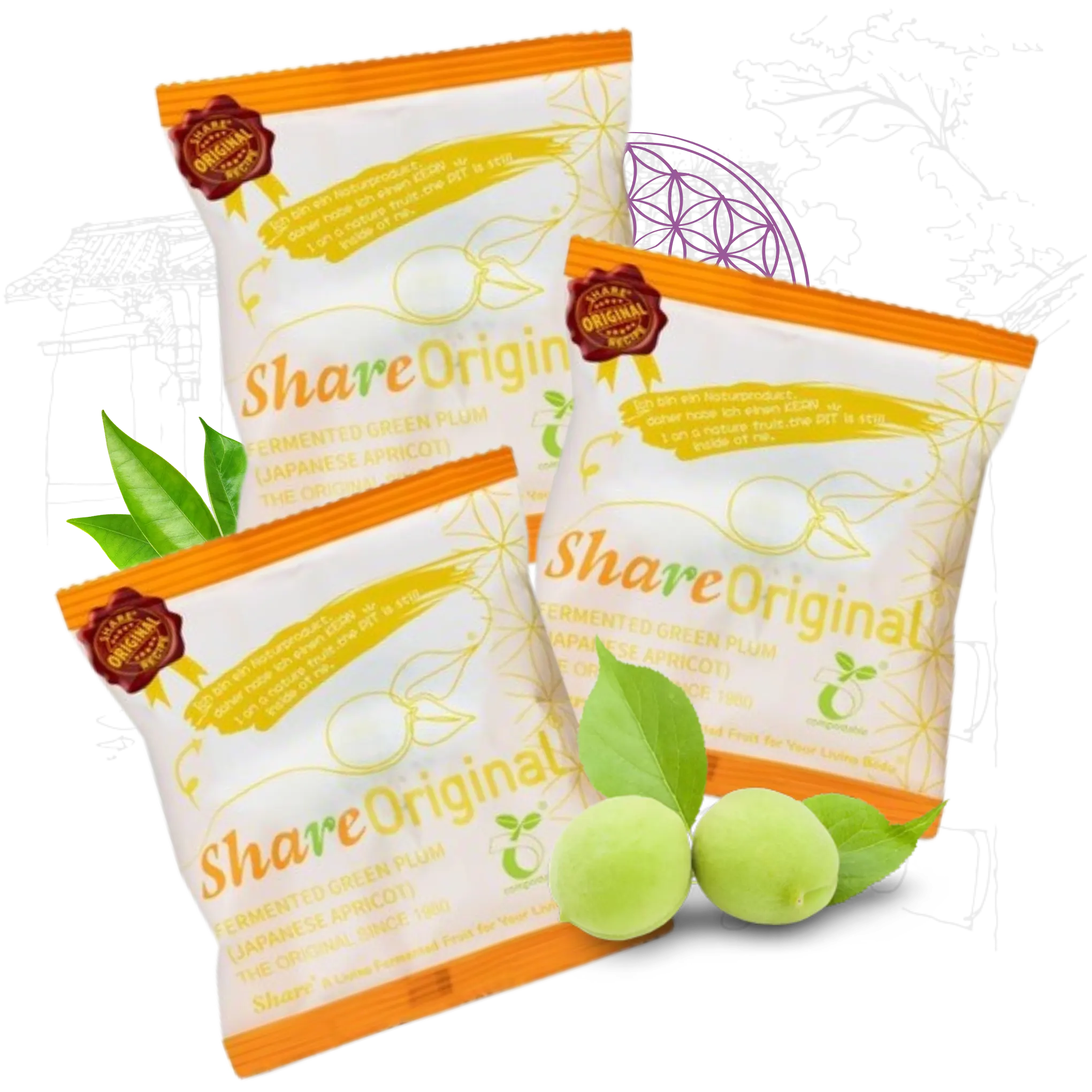 Share Original® cultured fermented Japanese apricot/plum (3-pc to taste)